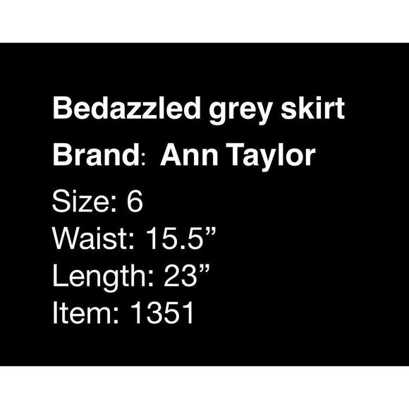 Ann Taylor bedazzled pencil skirt - Picture 3 of 8